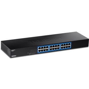 TRENDnet TEG-S25 24-Port Unmanaged Gigabit Ethernet Switch, rackmount, fanless